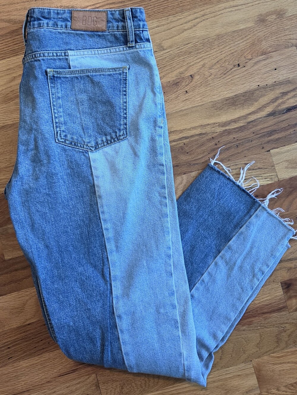 BDG Jeans Jessye Two-Tone Patchwork Women's Size 29 Boho